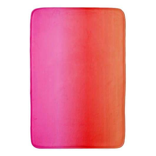 Roze, rode en Oranje gradiënt Badmat (Voorkant Verticaal)