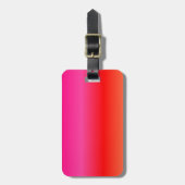 Roze, rode en Oranje gradiënt Bagagelabel (Voorkant verticaal)