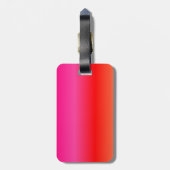 Roze, rode en Oranje gradiënt Bagagelabel (Achterkant verticaal)