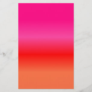 Roze, rode en Oranje gradiënt Briefpapier