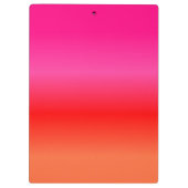 Roze, rode en Oranje gradiënt Klembord (Achterkant)
