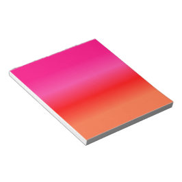 Roze, rode en Oranje gradiënt Notitieblok