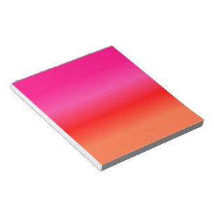 Roze, rode en Oranje gradiënt Notitieblok