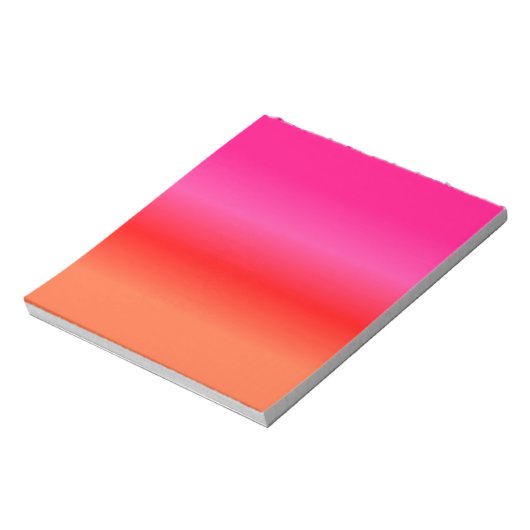 Roze, rode en Oranje gradiënt Notitieblok (Linkerzijde)