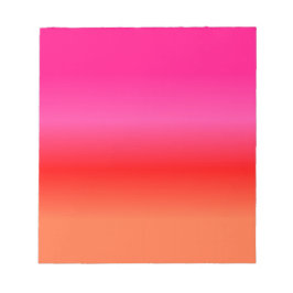 Roze, rode en Oranje gradiënt Notitieblok