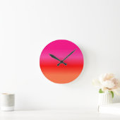 Roze, rode en Oranje gradiënt Ronde Klok (Huis)