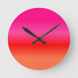 Roze, rode en Oranje gradiënt Ronde Klok