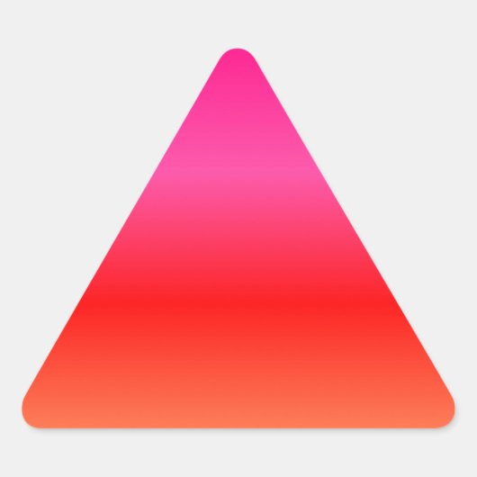 Roze, rode en Oranje gradiënt Sticker (Voorkant)
