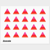 Roze, rode en Oranje gradiënt Sticker (Vel)