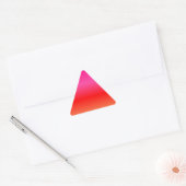 Roze, rode en Oranje gradiënt Sticker (Envelop)