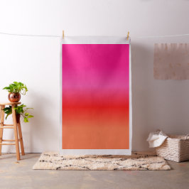 Roze, rode en Oranje gradiënt Stof