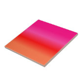 Roze, rode en Oranje gradiënt Tegeltje (Zijkant)