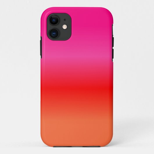 Roze, Rode en Oranje Verlopen Kleur Case-Mate iPhone Case (Achterkant)