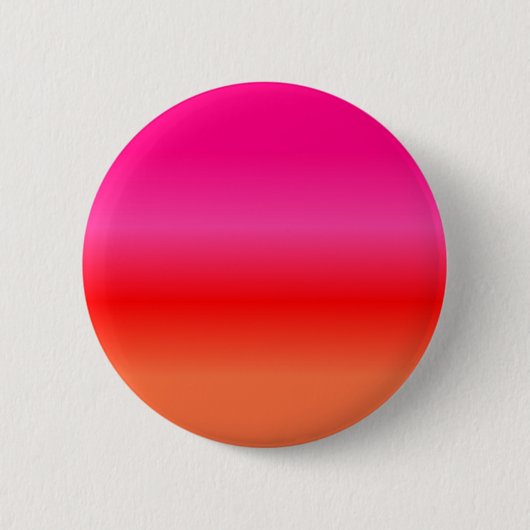 Roze, Rode en Oranje Verlopen Kleur Ronde Button 5,7 Cm (Voorkant)