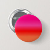 Roze, Rode en Oranje Verlopen Kleur Ronde Button 5,7 Cm (Voorkant /achterkant)
