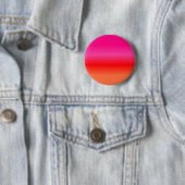 Roze, Rode en Oranje Verlopen Kleur Ronde Button 5,7 Cm (In situ)