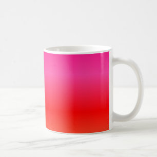 Roze, Rode en Oranje Verlopen Kleuren Koffiemok