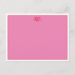 Roze, rode en scherpe witte minimale noot Kaart