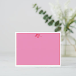 Roze, rode en scherpe witte minimale noot Kaart
