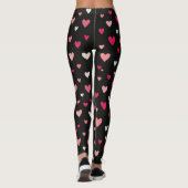 Roze, Rode en Witte Harten Leggings (Achterkant)