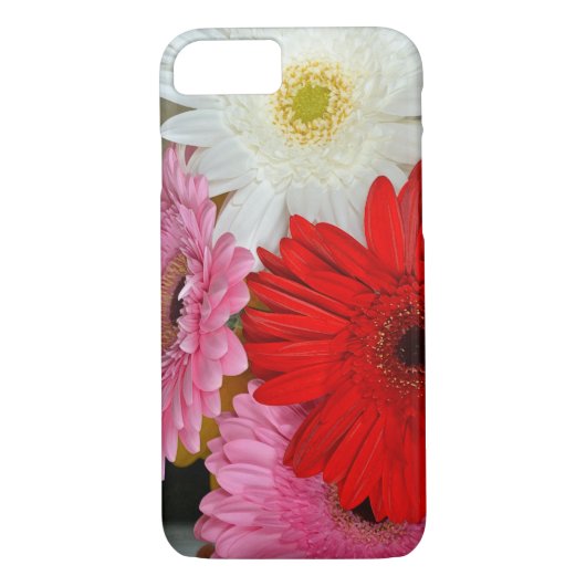 Roze, rode en witte kiezelbloemen, telefoondoosje Case-Mate iPhone case (Achterkant)