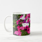 Roze Rode en Witte Petunia Flowery Koffiemok (Links)