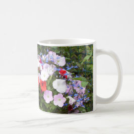Roze Rode en Witte Petunia Flowery Koffiemok