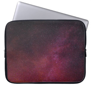 Roze, rode en zwarte digitale achtergrond laptop sleeve