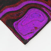 Roze, rode en zwarte vuursteen fleece deken (Hoek)