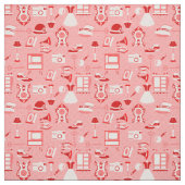 Roze rode flapper antiek nostalgie ouderwets stof (Swatch)