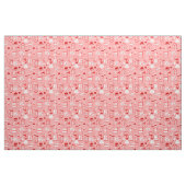 Roze rode flapper antiek nostalgie ouderwets stof (Fat Quarter)