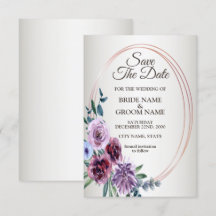 Roze rode Floral Geometrische Waterverf Weddenscha