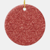 Roze Rode Glitter Vlinders Kerstmis Keramisch Ornament (Achterkant)