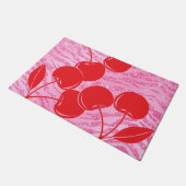 Roze Rode Glitter Zebra Kersen Deurmat (Schuin)