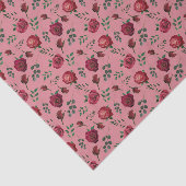 Roze rode goudglam  Rozen Tissuepapier (Detail)