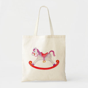 Roze rode grijze tas van het paard