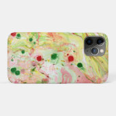 Roze rode, groene, moderne Abstracte Sjabloon Case-Mate iPhone Case (Achterkant (horizontaal))