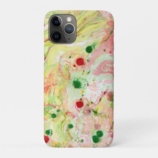 Roze rode, groene, moderne Abstracte Sjabloon Case-Mate iPhone Case (Achterkant)