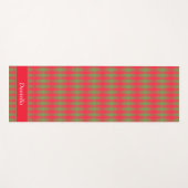 Roze rode groene speldenvoeg de Naam van de Douane Yogamat (Voorkant (horizontaal))