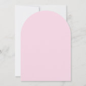 Roze Rode Hand Getrokken Boog & Script Afstudeerfe Kaart (Achterkant)