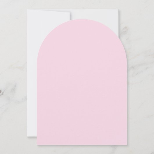 Roze Rode Hand Getrokken Boog & Script Afstudeerfe Kaart (Achterkant)