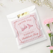 Roze & Rode Hart Ondergoed Bruidsfeest Dessert Bedankzakje (Gezegeld)