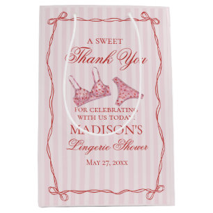 Roze & Rode Hart Ondergoed Douche Bruidsfeest Favo Medium Cadeauzakje