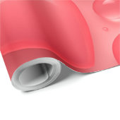 Roze & Rode Harten Bubble Patroon Cadeaupapier (Rol Hoek)