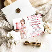 Roze Rode Harten Kleine Liefje Eerste Verjaardag Kaart