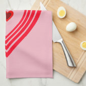 Roze Rode Harten Liefde Valentijnsdag 4Kate Theedoek (Quarter Fold)