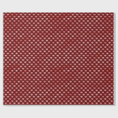 Roze rode harten Ombre Cadeaupapier (Vlak)