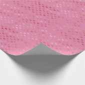Roze rode harten Ombre Cadeaupapier (Hoek)