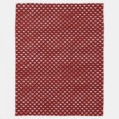 Roze rode harten ombre fleece deken (Voorkant)