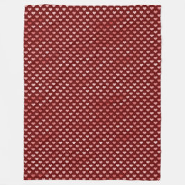 Roze rode harten ombre fleece deken